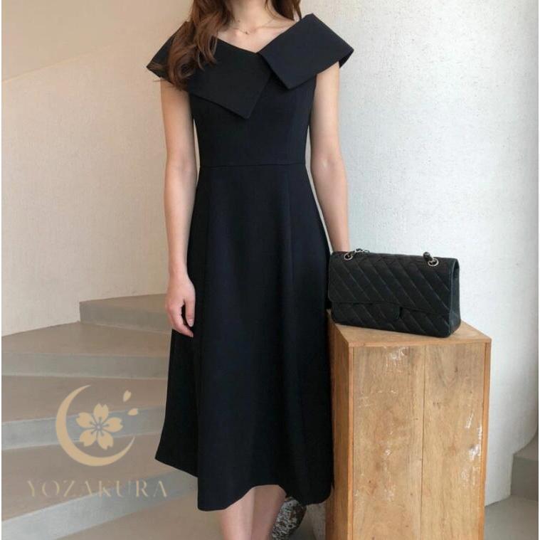 ワンピース 春 夏 レディース ノースリーブ ビッグカラー ドレス ワンピース ひざ丈 ロングワンピース 付け襟 ゆったり 上品 フォーマル | ブランド登録なし | 06