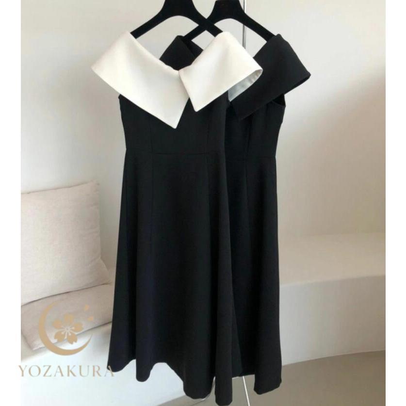 ワンピース 春 夏 レディース ノースリーブ ビッグカラー ドレス ワンピース ひざ丈 ロングワンピース 付け襟 ゆったり 上品 フォーマル | ブランド登録なし | 08