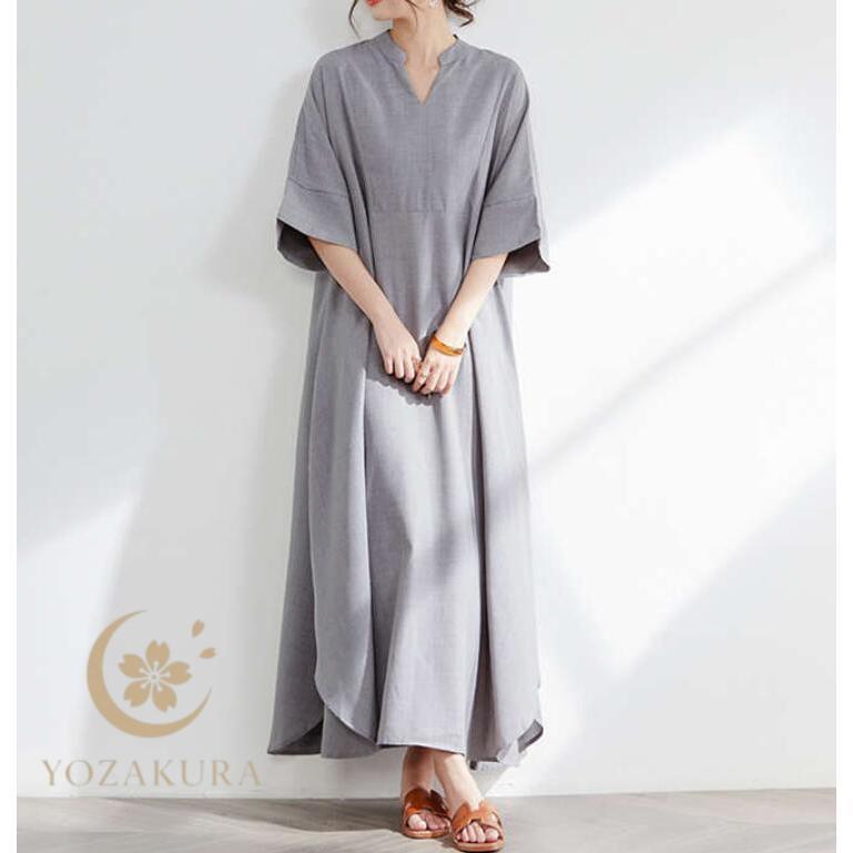 ワンピース 夏 レディース マキシワンピース ロングワンピース 大きい