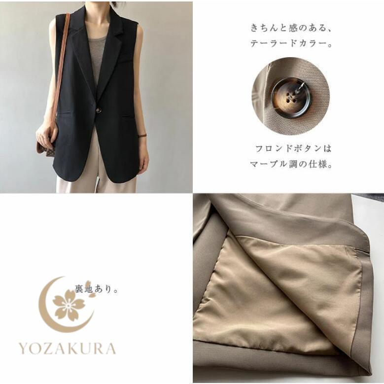 ジレ ベスト レディース テーラードベスト ロングコート アウター