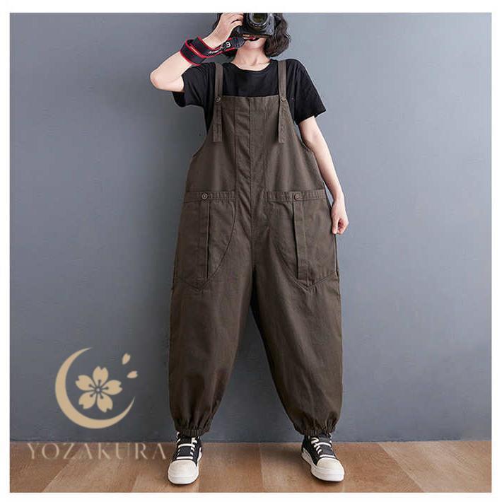 サロペット パンツ 春 夏 オールインワン レディース サロペットパンツ