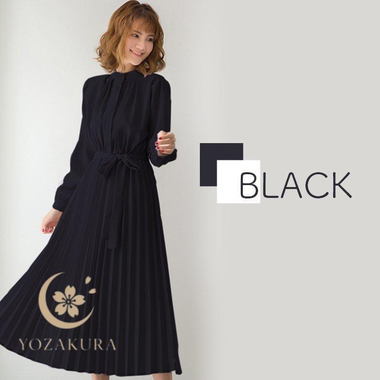 ワンピース Xラインワンピース プリーツワンピース ミモレ丈 ゆったり