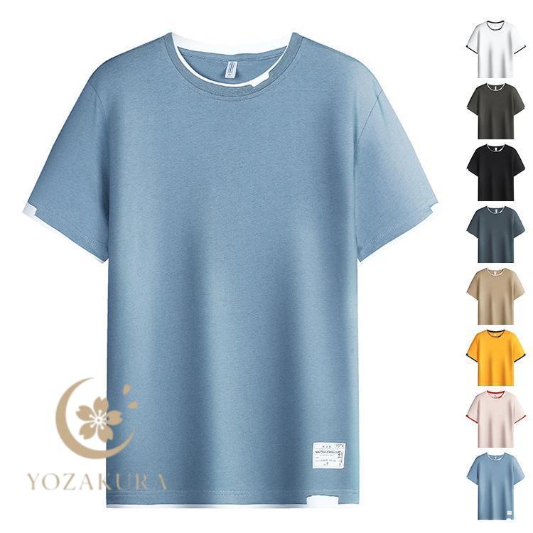 メンズ 半袖tシャツ 半袖 Tシャツ T-shirt 涼しい カットソー