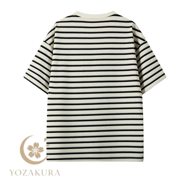 夏 メンズ 半袖tシャツ 半袖 Tシャツ tシャツ ボーダー柄 トップス