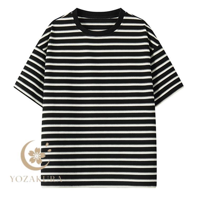 夏 メンズ 半袖tシャツ 半袖 Tシャツ tシャツ ボーダー柄 トップス