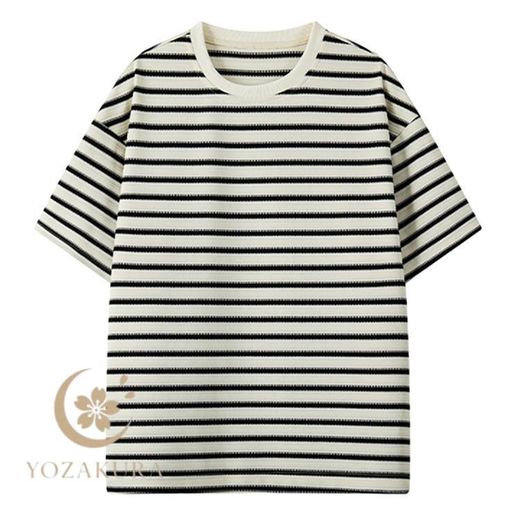 夏 メンズ 半袖tシャツ 半袖 Tシャツ tシャツ ボーダー柄 トップス