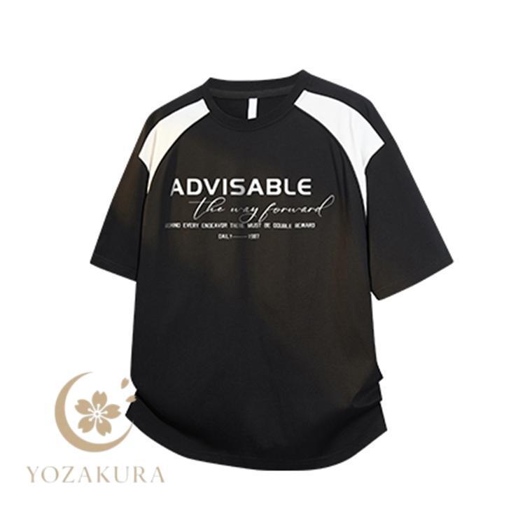 半袖tシャツ メンズ 半袖 Tシャツ スウェット お兄系 スポーツウェア