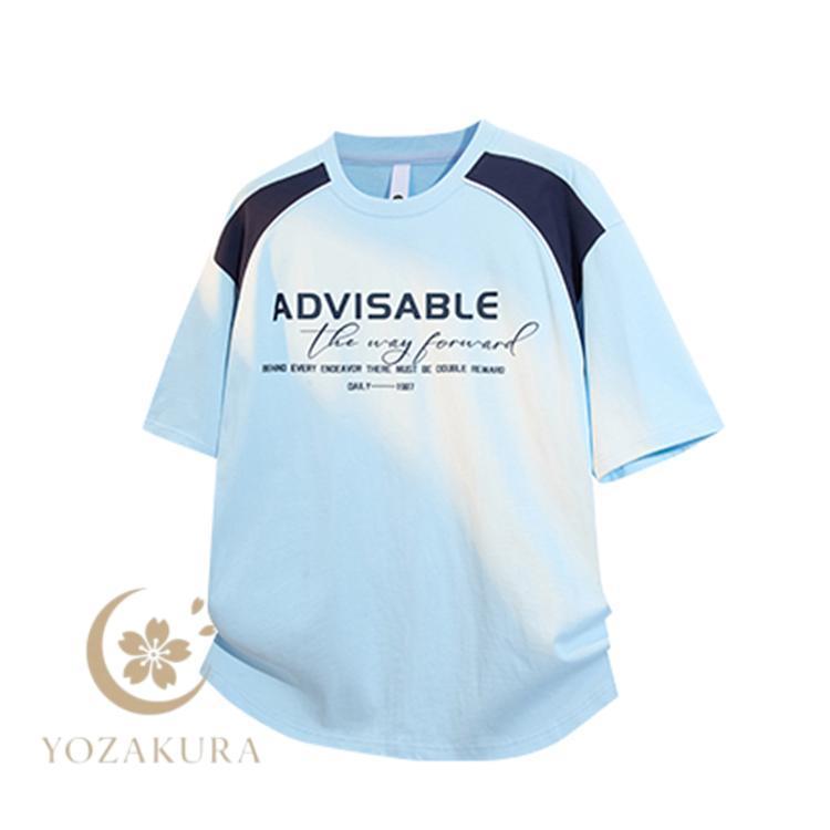 半袖tシャツ メンズ 半袖 Tシャツ スウェット お兄系 スポーツウェア