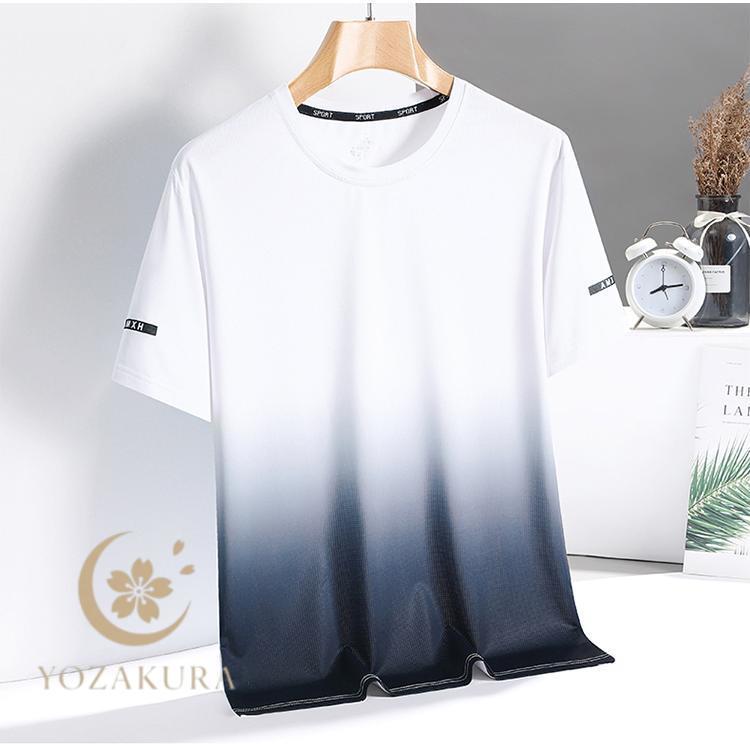 半袖tシャツ メンズ tシャツ スポーツウェア 半袖 接触冷感 涼しい