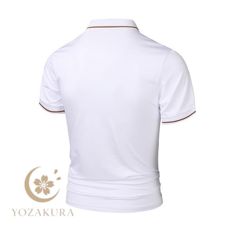 【値下げ 35％オフ】RLX ゴルフポロシャツ US Mサイズ ホワイト メンズ ポロシャツ 半袖 ゴルフ ゴルフシャツ POLOシャツ ゴルフウェア