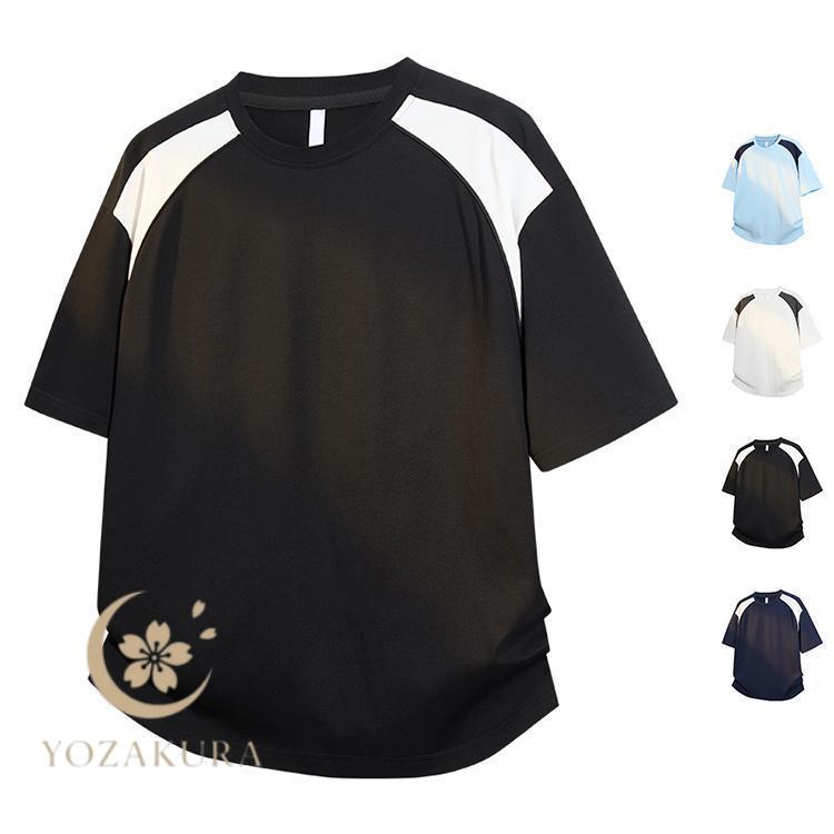 メンズ 半袖tシャツ 半袖 Tシャツ スウェット お兄系 スポーツウェア