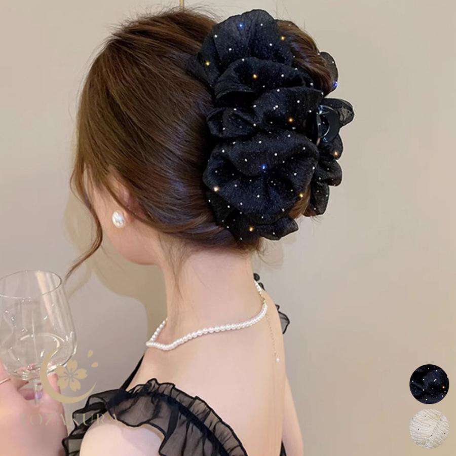 バンスクリップ 大きめ ヘアアクセサリー : YOZAKURA-SHOP - 通販