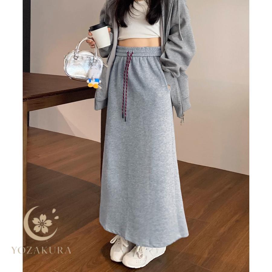 スウェットロングスカート バックスリット : YOZAKURA-SHOP - 通販