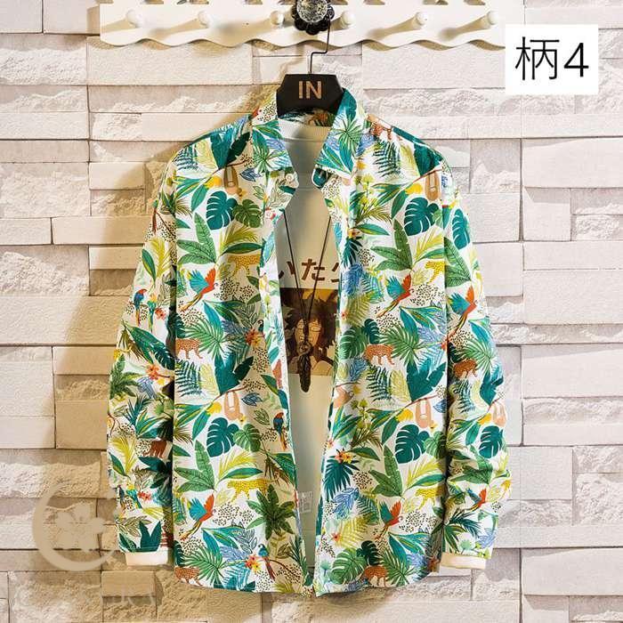 花柄シャツ メンズ アロハシャツ 長袖 シャツ 長袖シャツ L-5XL