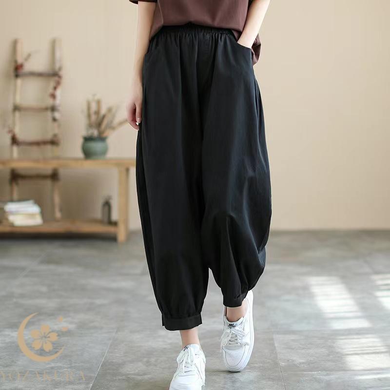 バルーンパンツ パンツ レディース サルエルパンツ ロング丈パンツ