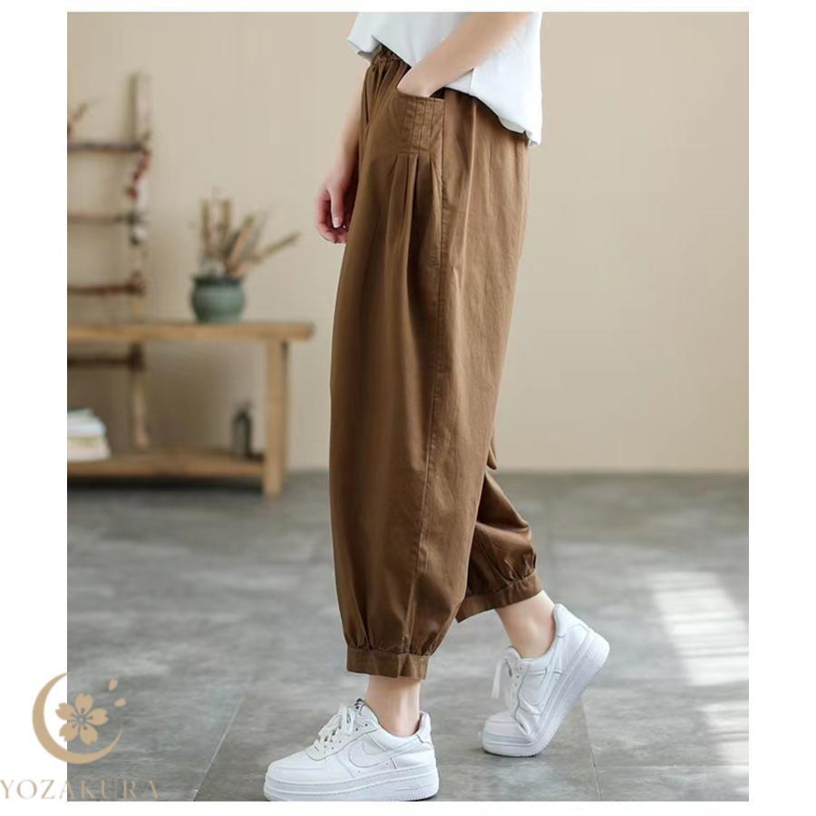 バルーンパンツ パンツ レディース サルエルパンツ ロング丈パンツ