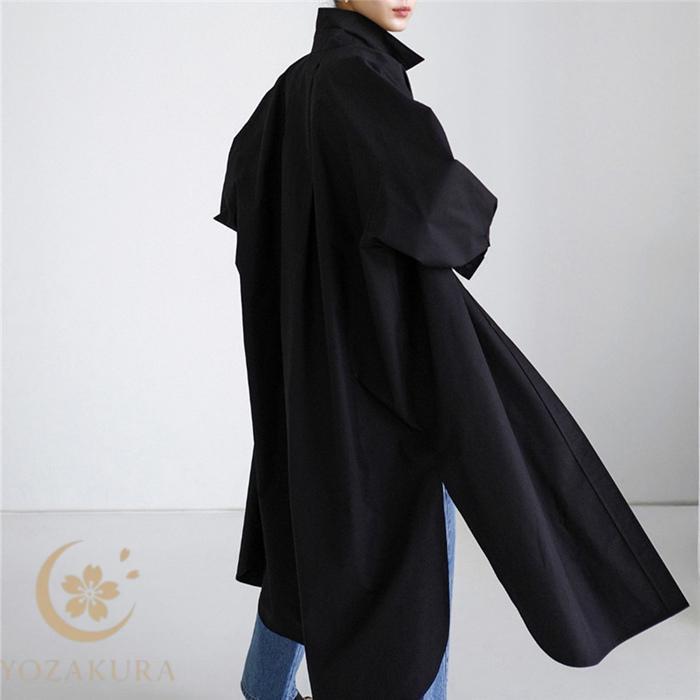 シャツ ワンピース レディース ロングシャツ シャツワンピ ロング