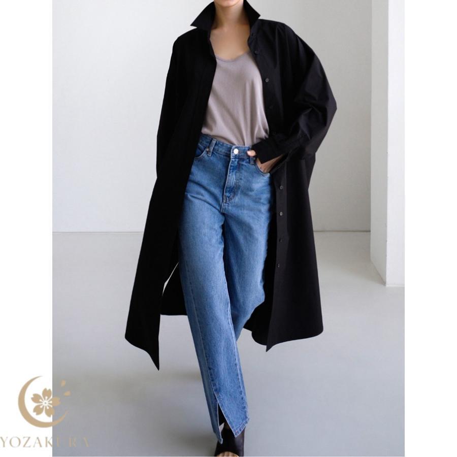 シャツ ワンピース レディース ロングシャツ シャツワンピ ロング