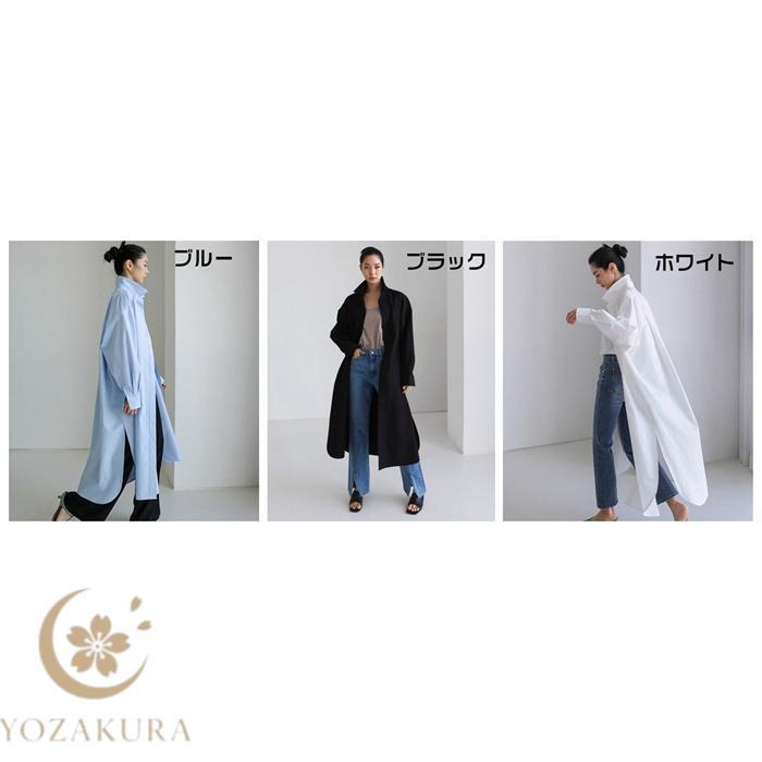 シャツ ワンピース レディース ロングシャツ シャツワンピ ロング