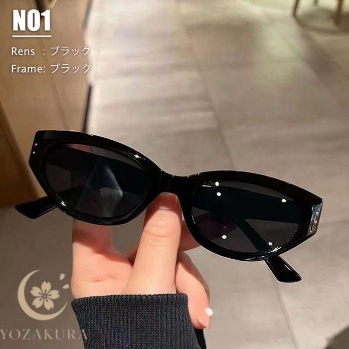 サングラス キャッツアイ レディース メンズ レトロ 紫外線対策 UV375