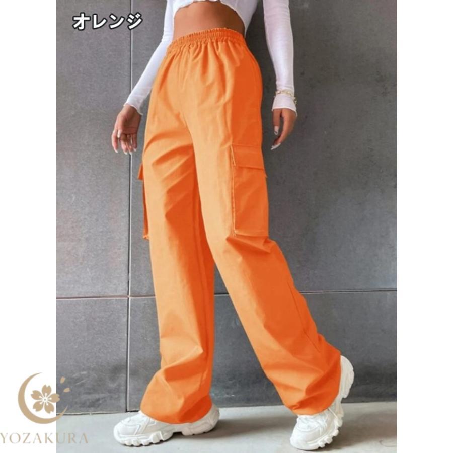 カーゴパンツ レディース ロング丈 ボトムス ワークパンツ カジュアル