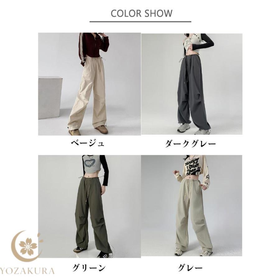 体型カバー レディース ストレート 夏 ポケット付き 秋 ハイウエスト