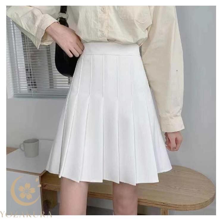 50cm プリーツスカート プリーツ 制服 ハイウエストスカート ひざ丈 膝