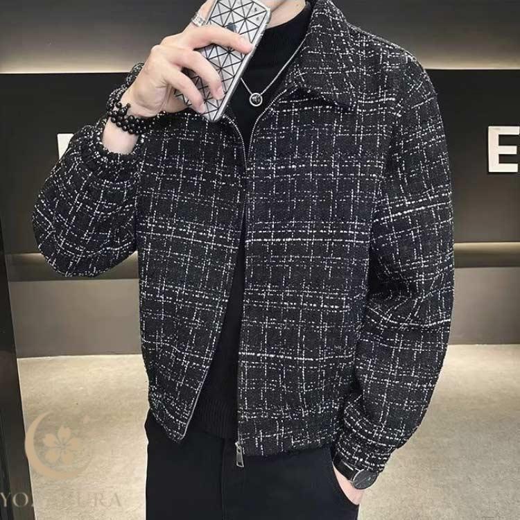 ツイードジャケット ブルゾン 秋 スタンドネック 春 春アウター 通勤