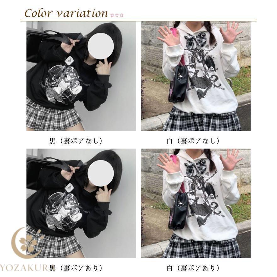 黒夢 清春 MARDI 猫プリント Azuki フード付きパーカー Tシャツ 黒夢
