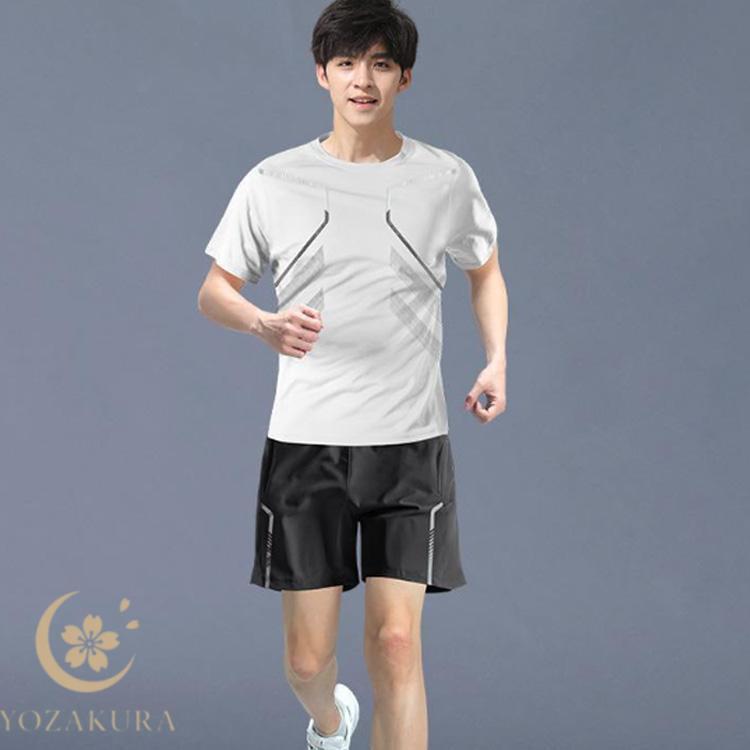 メンズ レディース 上下セット 半袖Tシャツ ジャージ ハーフパンツ