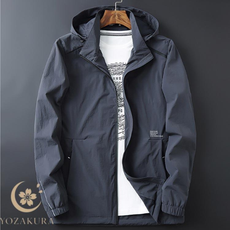 フード取り外し可能 ウィンドブレーカー メンズ ナイロン