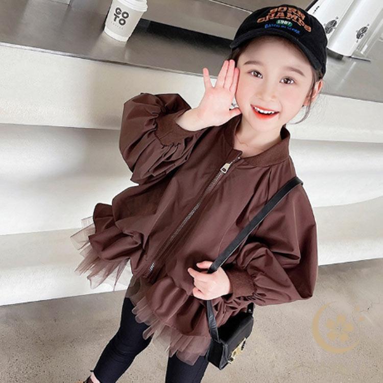 チュール ジャケット キッズ 女の子 アウター 春 秋 春服 秋服 コート