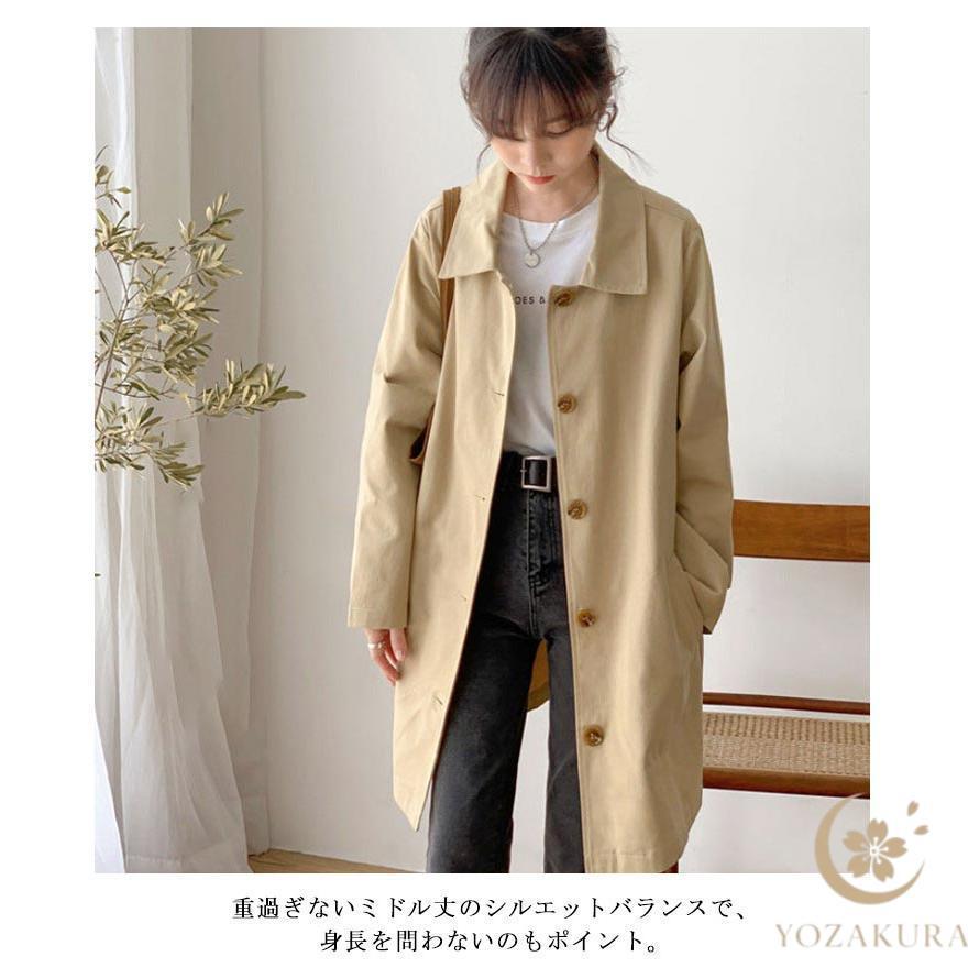 全3色 コート レディース 春 トレンチコート スプリングコート 秋