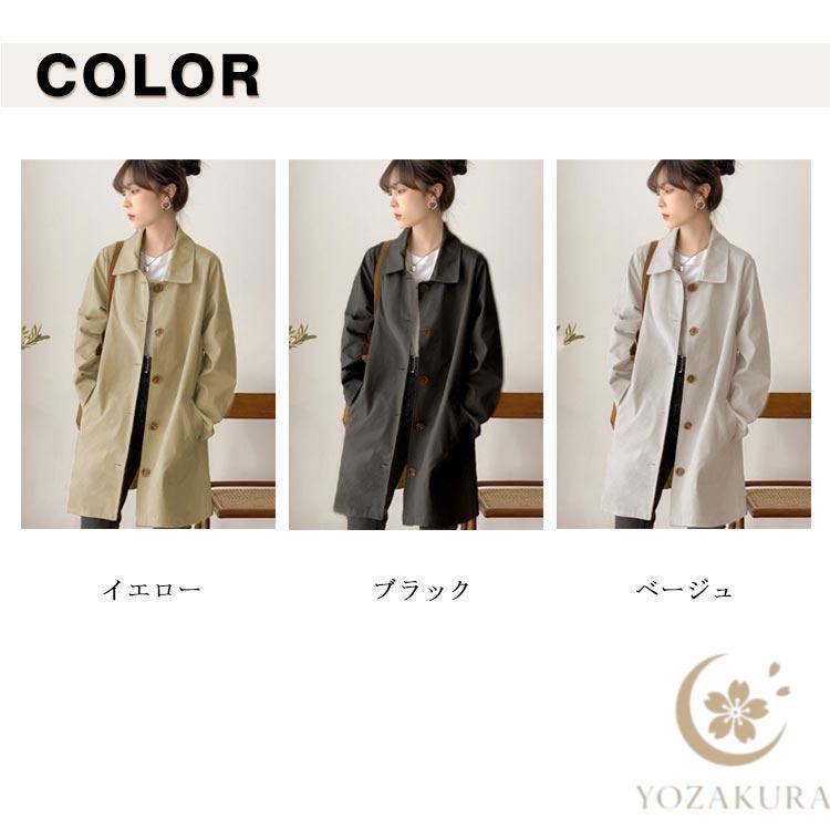 全3色 コート レディース 春 トレンチコート スプリングコート 秋