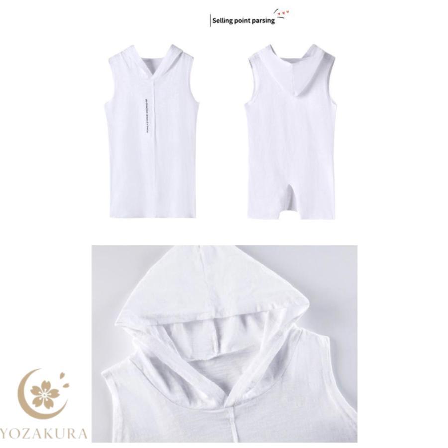 ノースリーブtシャツ レディース フード付き ベスト 春 夏 秋