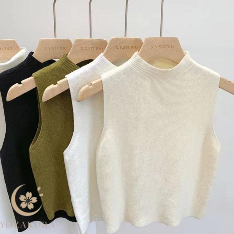 ★SUMMER SALE★〜7/13までETRE リリヤーンニットタンクトップ aquagarage（アクアガレージ） ニットタンクトップ レディース 太