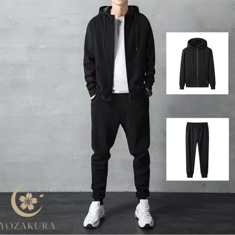 パーカー 上下セット スウェットパンツ メンズ レディース 春秋