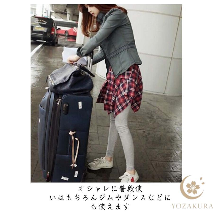 スカート付きレギンス レディース シャツ風 レギンススカート チェック