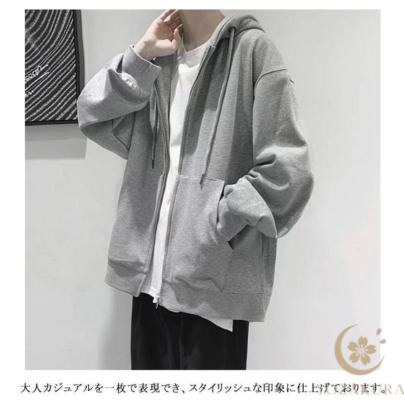 パーカー レディース ジップアップパーカー 春 秋 薄手 フード付き