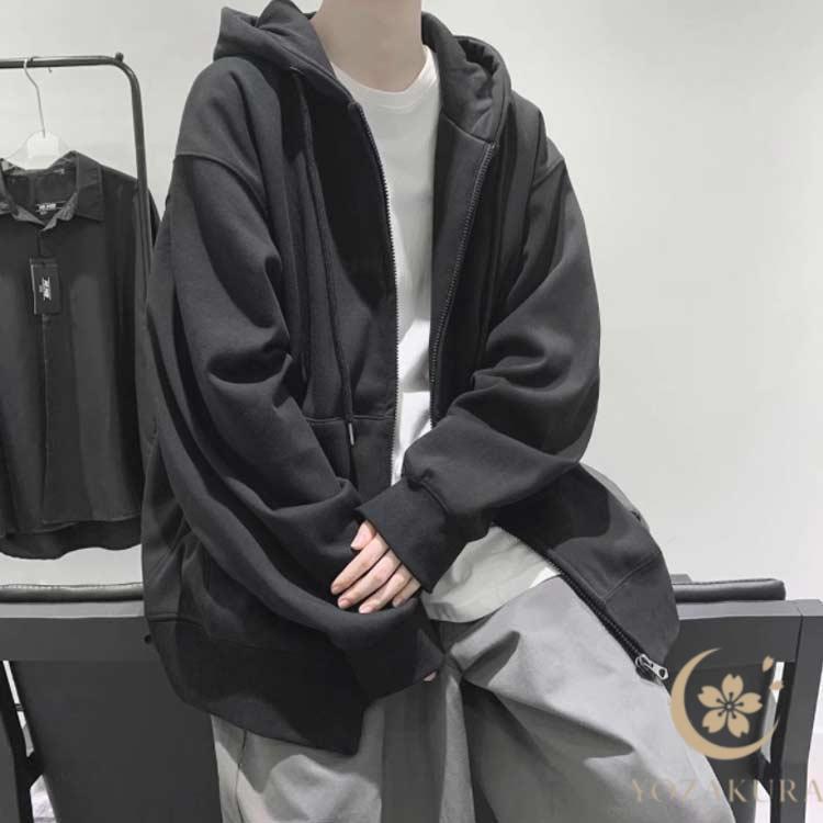 パーカー レディース ジップアップパーカー 春 秋 薄手 フード付き