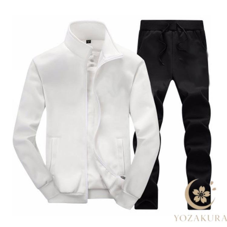 yosaウエア上下セット(LL) ジャージ 上下セット メンズ スポーツウエア セットアップ 秋服