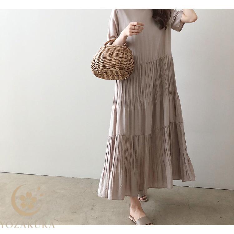ワンピース プリーツ プリーツワンピース レディース 春夏秋冬 長袖