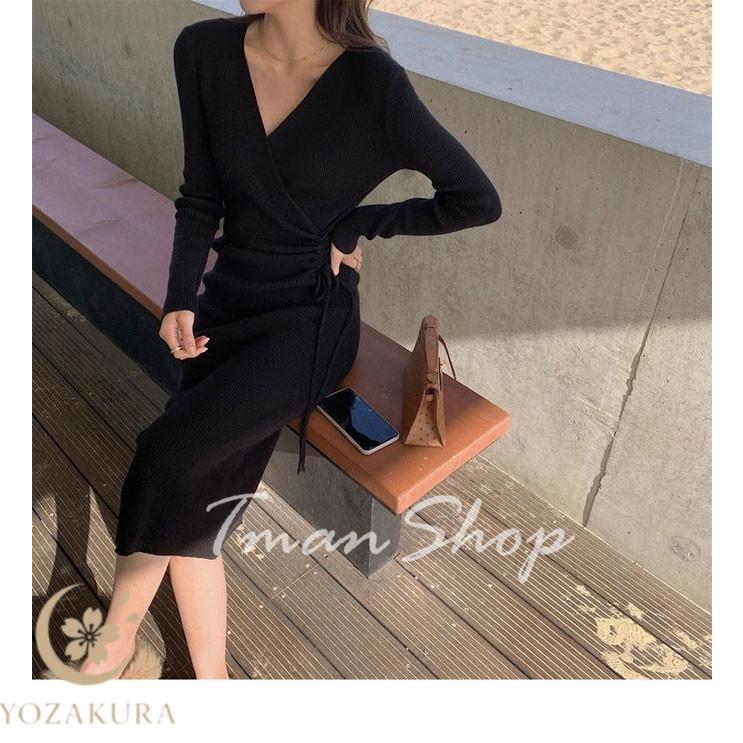ニットワンピース タイトワンピース レディース 秋 ニット ワンピース