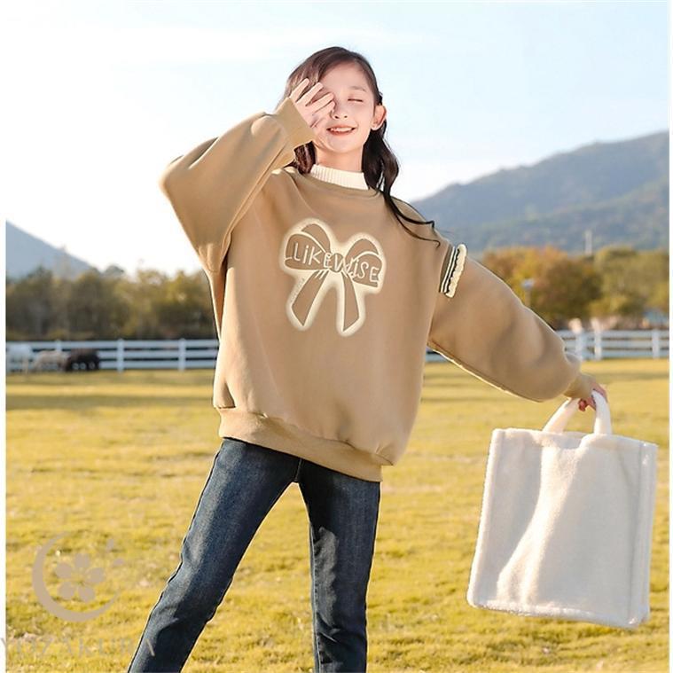 子供 トップス スウェット 裏起毛 パーカー 子供服 トレーナー 女の子