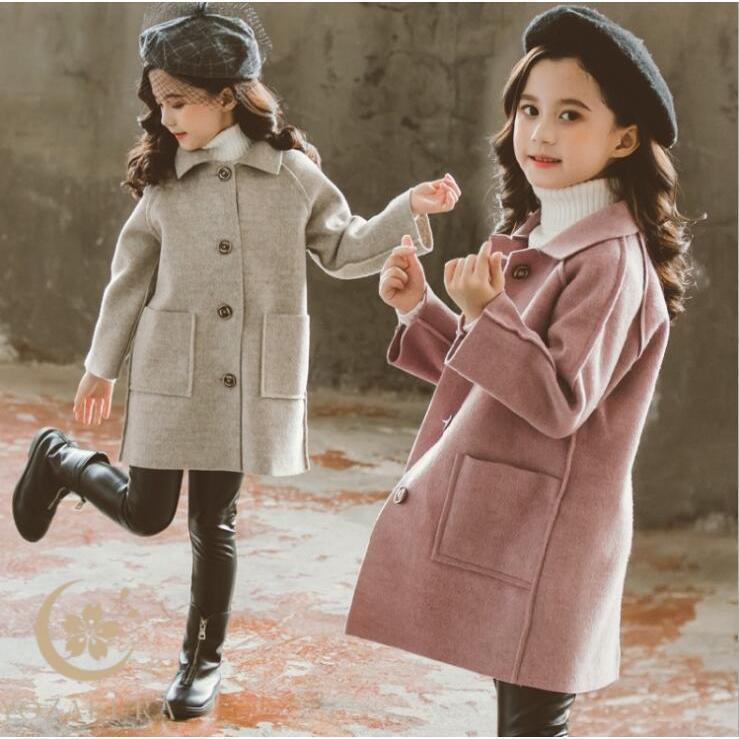 子供服 チェスターコート メルトンコート ロング丈 女の子 おしゃれ