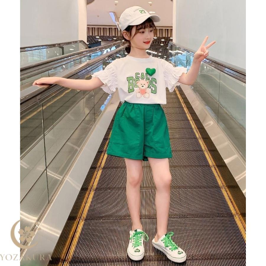 半袖Tシャツ ショットパンツ 2点セット 可愛い 女の子 夏 お出かけ