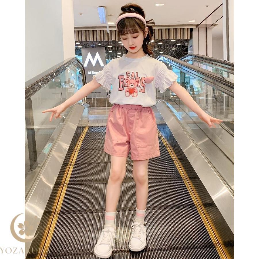 半袖Tシャツ ショットパンツ 2点セット 可愛い 女の子 夏 お出かけ