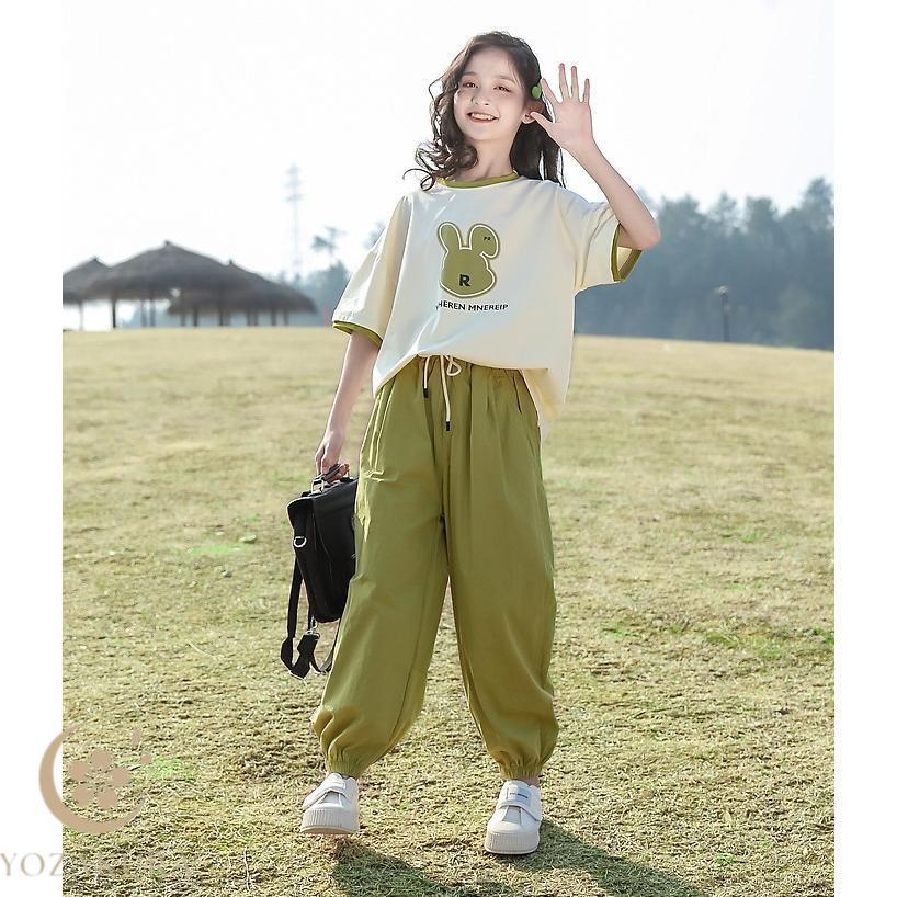 子供服 ジャージ 女の子 上下セット 夏 半袖 Tシャツ キッズ