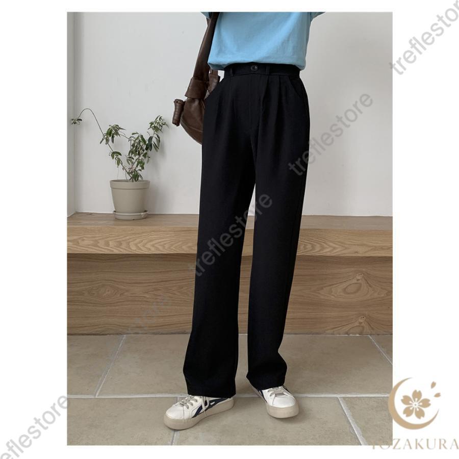 ボトムス パンツ センタープレス セットアップ 美脚 通勤 レディース