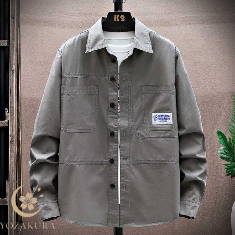 3種類×6サイズ ミリタリーシャツ メンズ 長袖 ミリタリージャケット